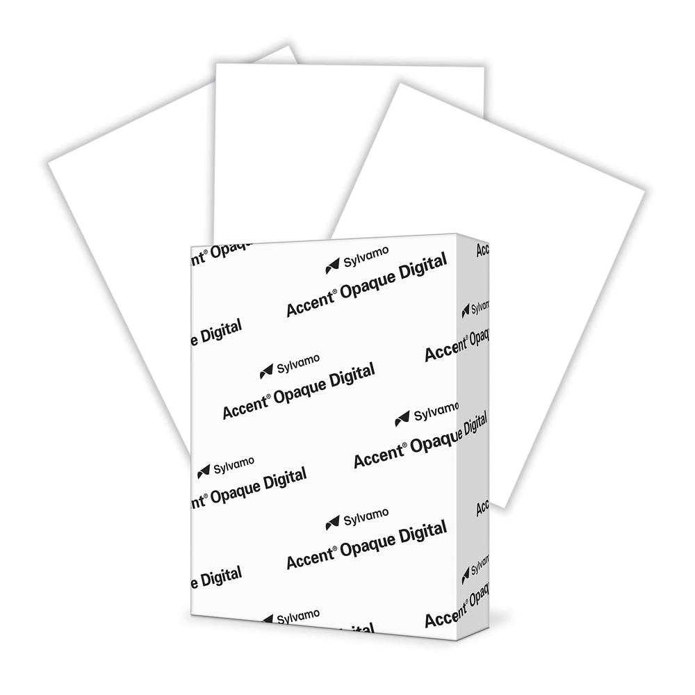 Accent Opaque White 80lb, 8.5” x 11” Cardstock Paper, 216gsm, 250 Sheets 1 Ream, Premium Super Smooth Heavy Cardstock Printer Pa