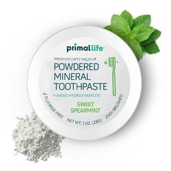 Primal Life Organics - Dirty Mouth Toothpowder, Tooth Cleaning Powder, Flavored Essential Oils with Natural Kaolin & Bentonite C