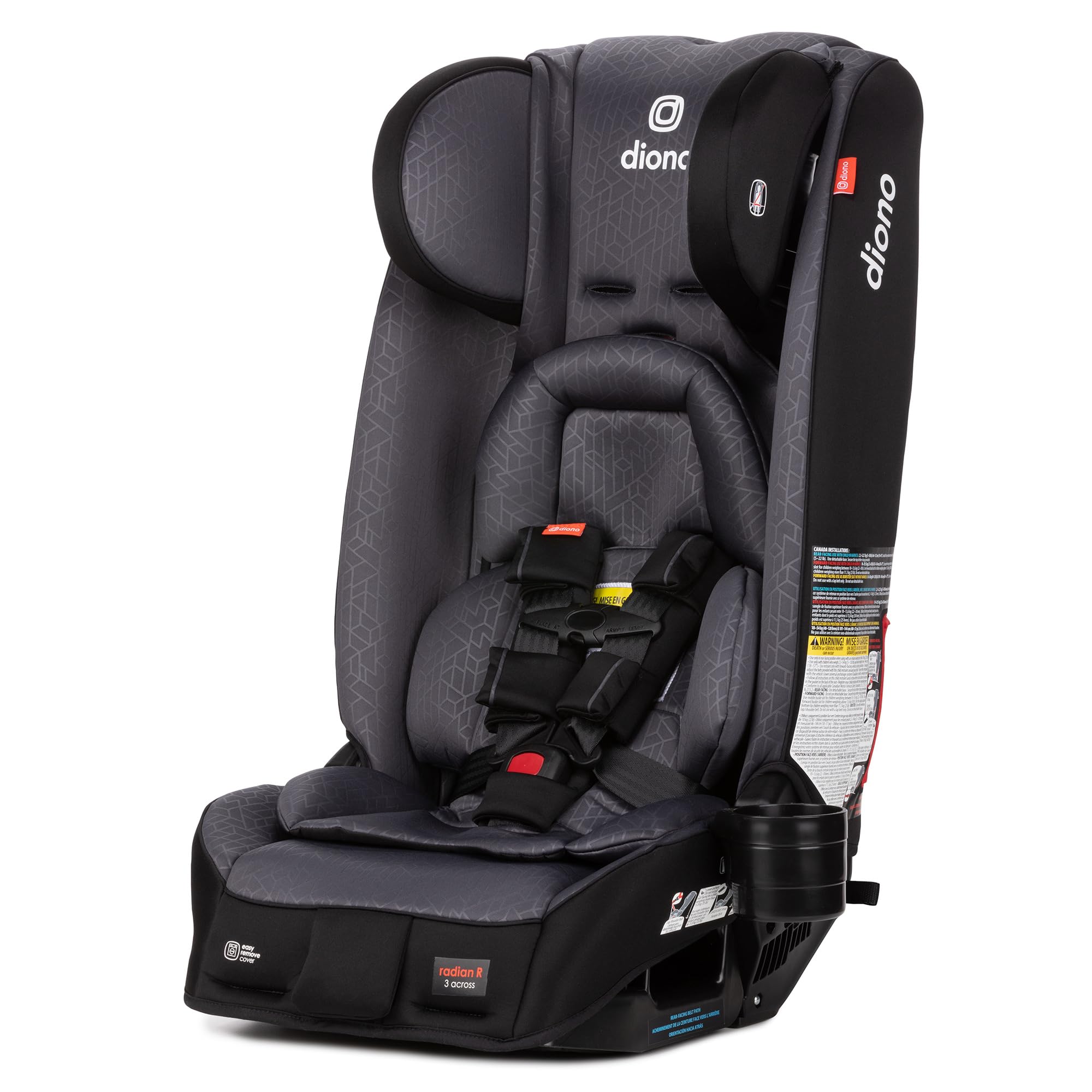 Diono Radian 3RXT Special Edition Slim Fit 3 Across All-in-One Convertible Car Seat, Rear-Facing, Forward-Facing and High-Back B