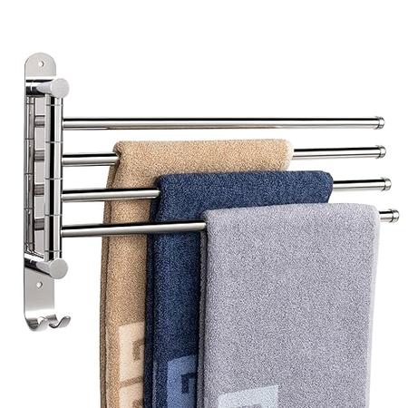 NearMoon Swivel Towel Rack, Thicken SUS304 Stainless Steel