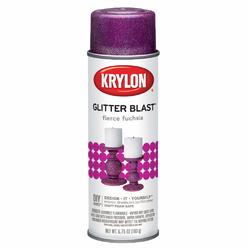 Krylon Glitter Blast Glitter Spray Paint for Craft Projects, Fierce Fuchsia,5.75 oz