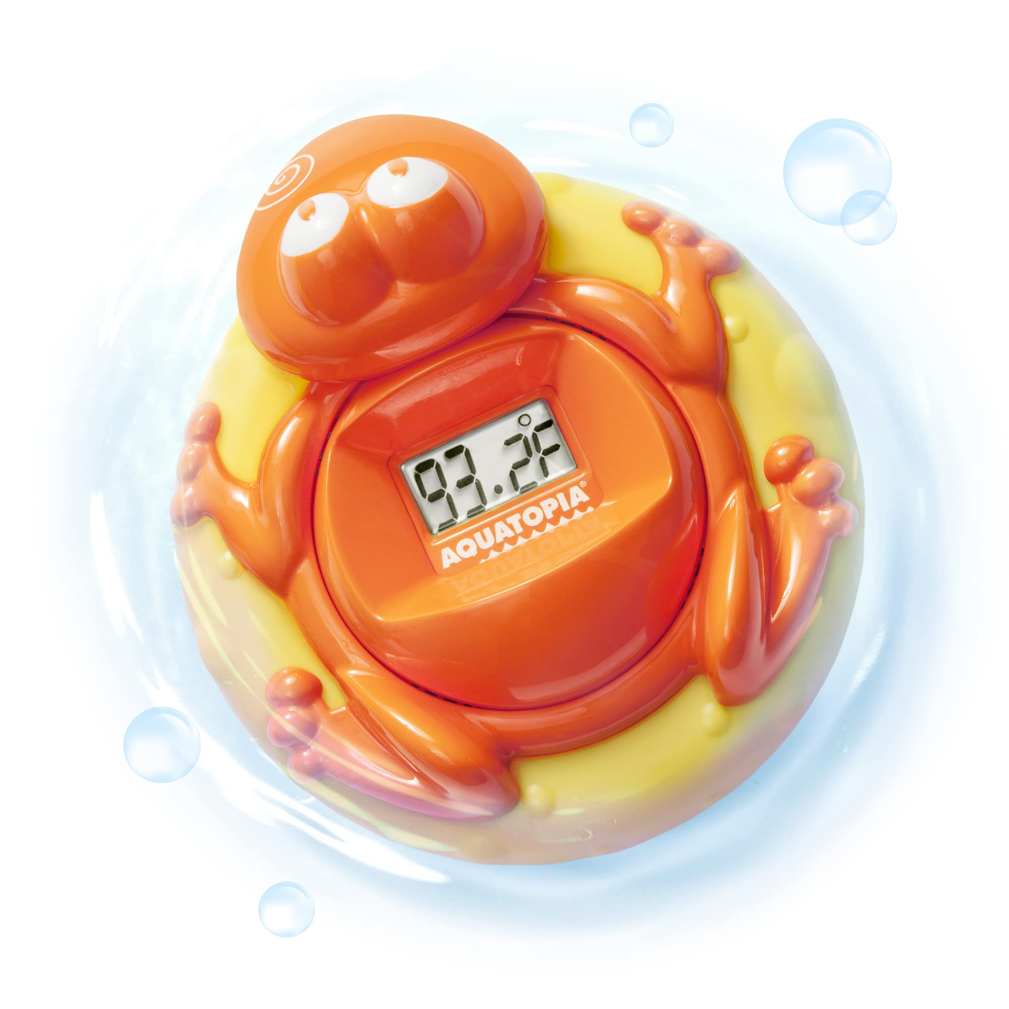 Aquatopia Baby Bath Thermometer Floating Toy with Digital Audible Alarm, Baby Water Thermometer for Bath Temp, Cute Baby Bath Es