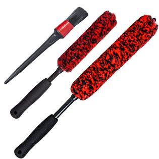 bzczh Metal Free Soft Wheel Cleaner Brush, Synthetic Wool Tire Cleaning  Brush, Highly Water Absorption, Dense and Durable Tire B