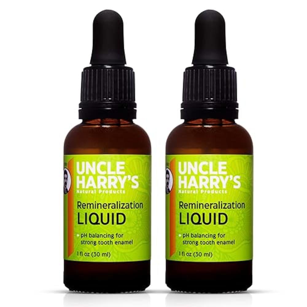 Uncle Harry's Natural & Fluoride-free Remineralization Liquid For Tooth Enamel - Freshens Breath & Strengthens Teeth (1 oz.)