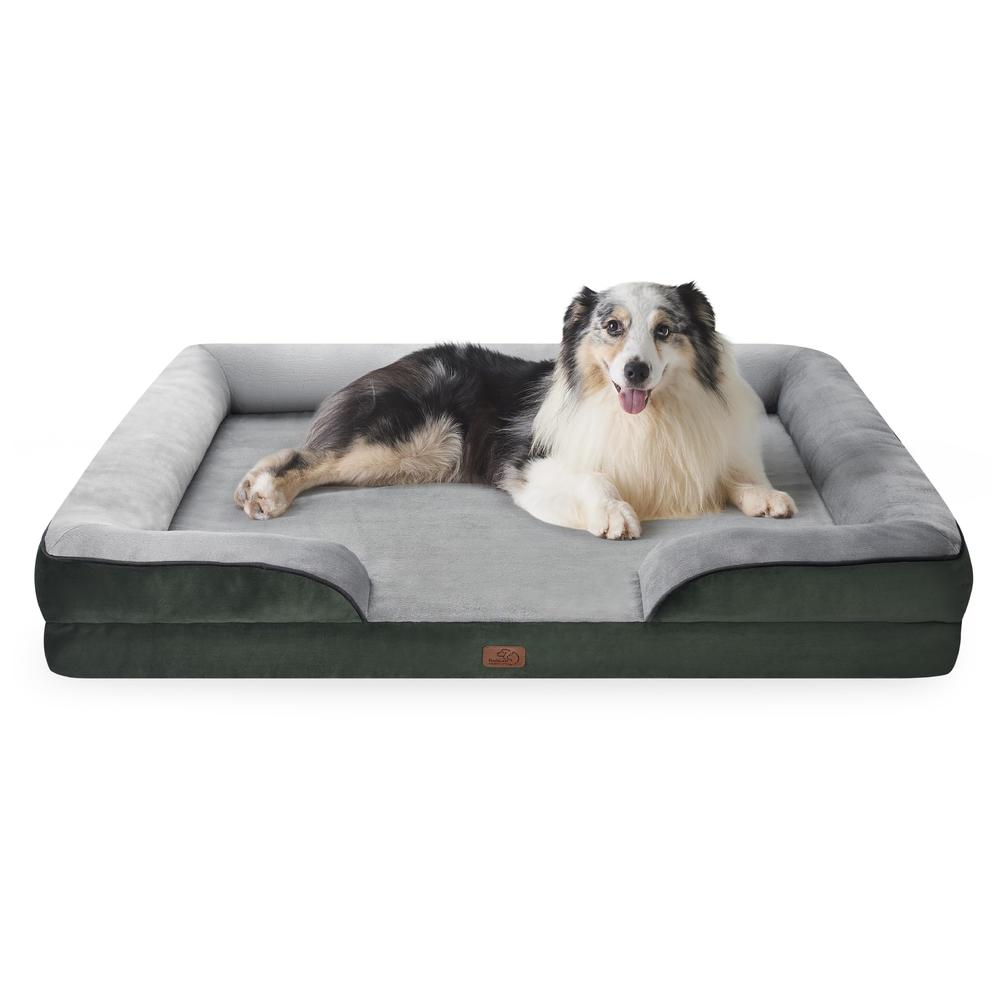 Bedsure Orthopedic Dog Bed for Extra Large Dogs - XL Plus Waterproof Dog Sofa Bed, Supportive Foam Pet Couch Bed with Removable 