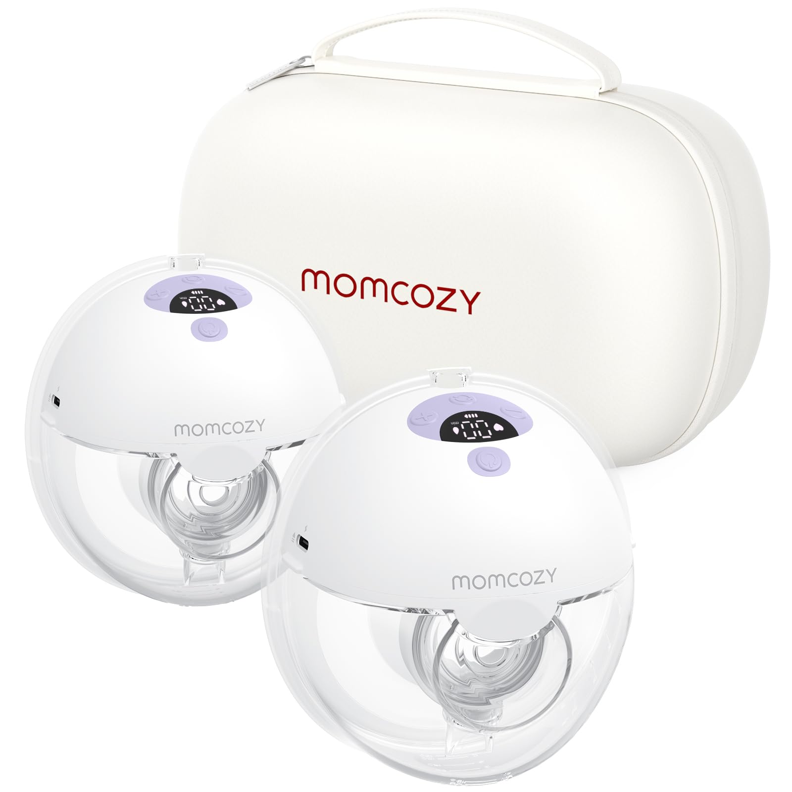 Momcozy Breast Pump Hands Free M5, Wearable Breast Pump of Baby Mouth Double-Sealed Flange with 3 Modes & 9 Levels, Electric Bre
