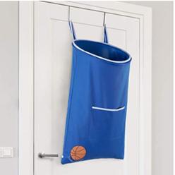 Dunkers Over the Door Laundry Hamper- Basketball Laundry Hamper for Kids Room - Fun Kids Laundry Hamper with Sock Compartment For Basket
