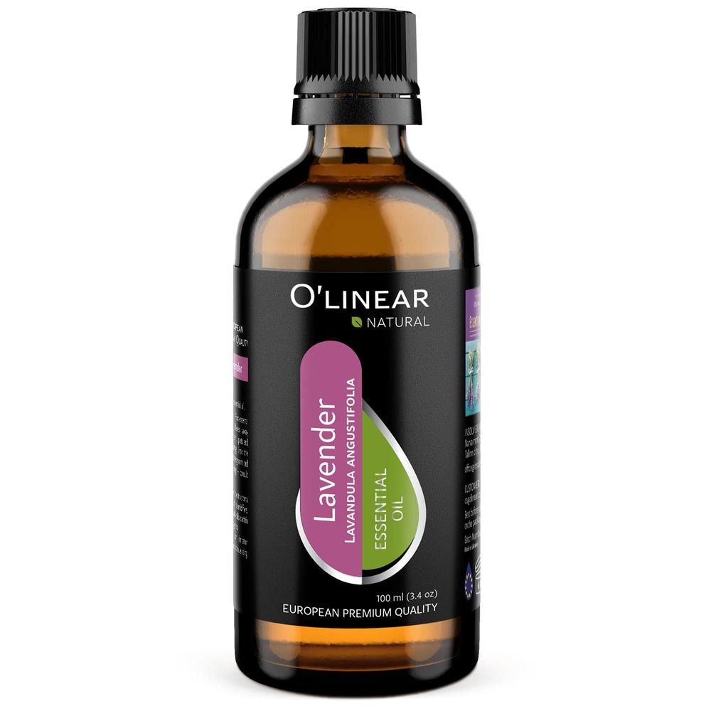 O'linear Aromatherapy Diffuser Lavender Oil Essential Oil for Calm Dreams, 3.4 FL Oz Lavender Essential Oils Bedroom Essentials Oil Diffu