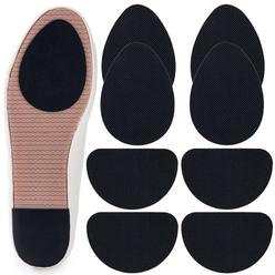 GADEBAO Non-Slip Shoes Pads, 8 Pcs Anti-Slip Shoe Grips on Bottom of Shoes, Thickened Silicone Self-Adhesive Sole Protector (Bla