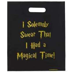 L LIFETIME Party Favor Plastic Goodie Bags with Handles- Theme Birthday Supplies Gift Bag for Kids and Adults - Magical (24 Pack