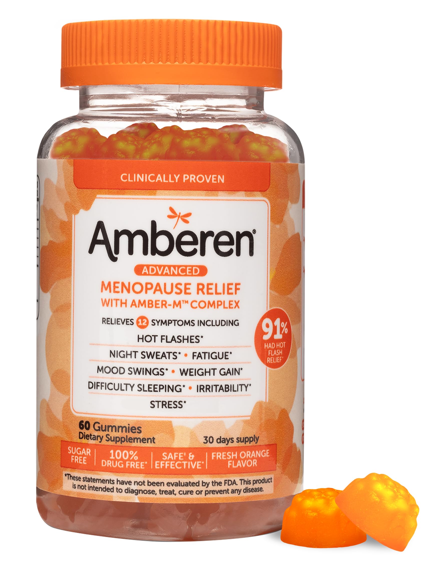 Amberen Menopause Supplements for Women, Multi-Symptom Relief, Vitamin E & Unique Amberen Compound, Helps Support Hormone Balanc