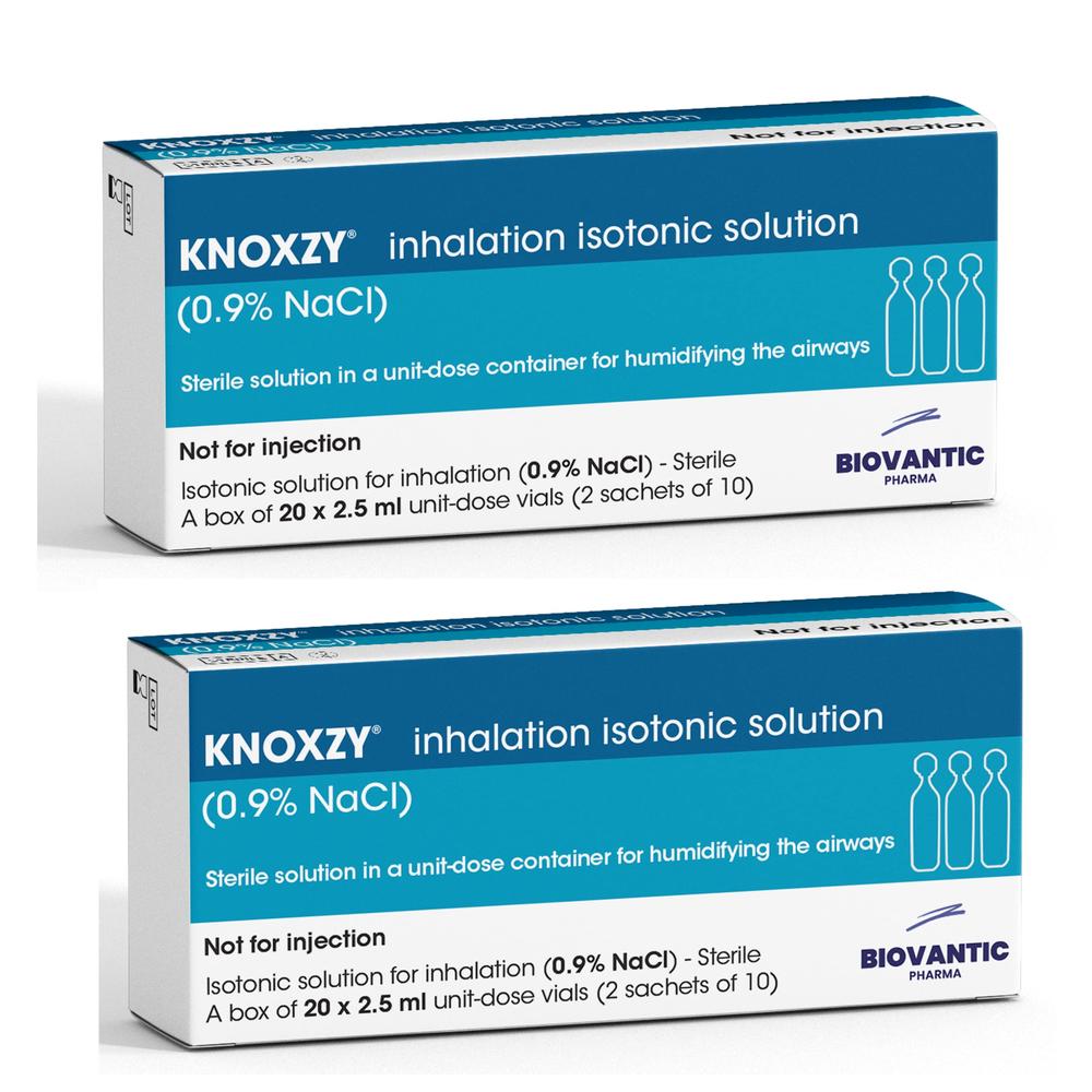 KNOXZY Sterile Isotonic Saline Solution 0.9% - Sodium Chloride NaCl - Inhalation Saline Solution for Humidifying The Airways - 2