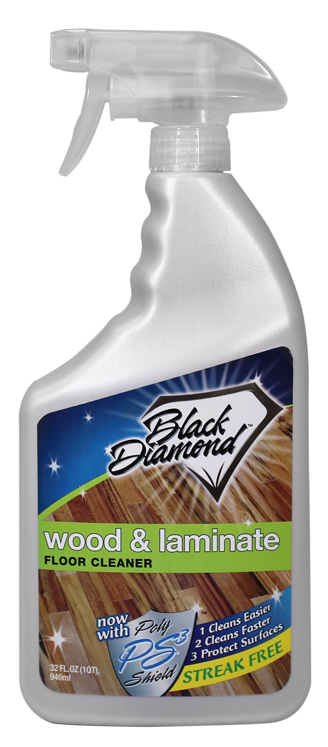 Black Diamond Stoneworks Black Diamond Laminate Floor Cleaner and Hardwood Floor Cleaner Spray - Versatile Solution Safe for Vinyl Floors, Wood Floors, a