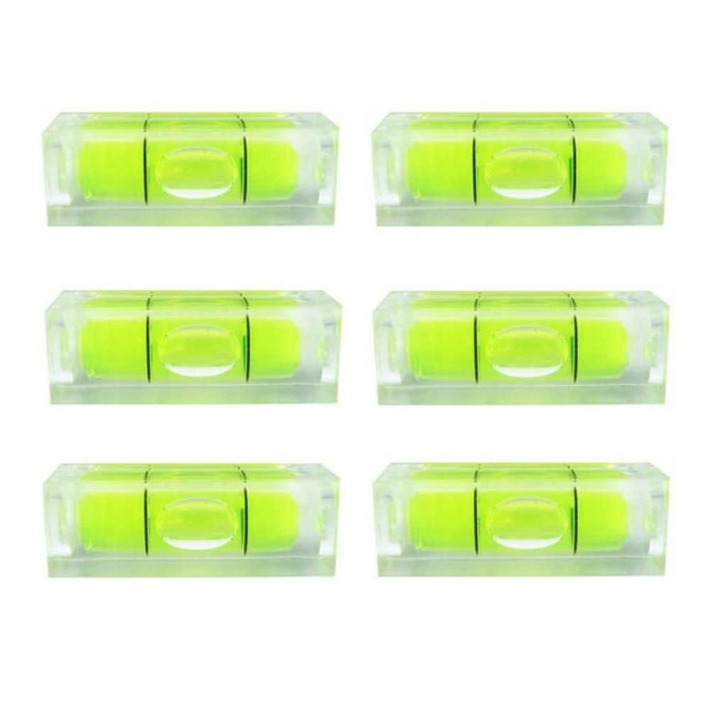 SIZIKJXGHWYI 6PCS Small Bubble Level Frame Mural Hanging 10x10x29mm Sizikjxghwyi 6pcs small bubble level frame mural hanging 10x10x29mm