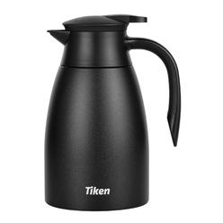 Tiken 51 Oz Thermal Coffee Carafe, Stainless Steel Insulated Vacuum Coffee Carafes For Keeping Hot, 1.5 Liter Beverage Dispenser