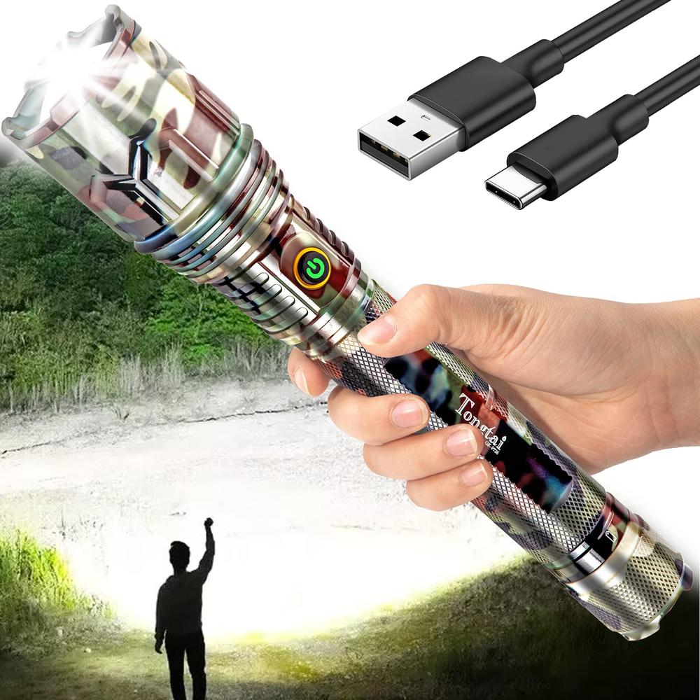 Led Flashlight Many Leds Tongtai Rechargeable LED Flashlights 900000 High Lumens Super Bright ...
