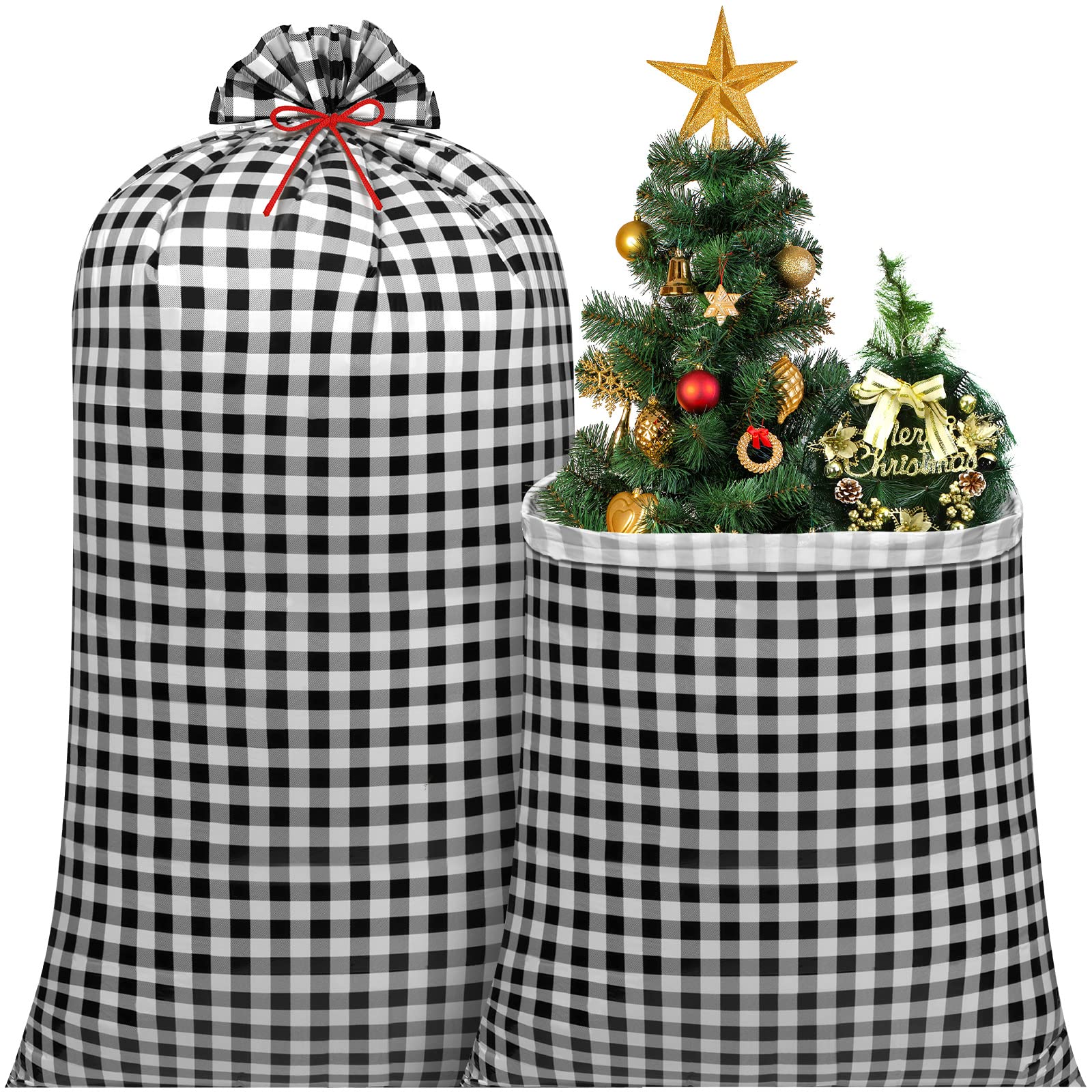 Leinuosen 2 Pcs 70 Inches Extra Large Christmas Gift Bag Oversized