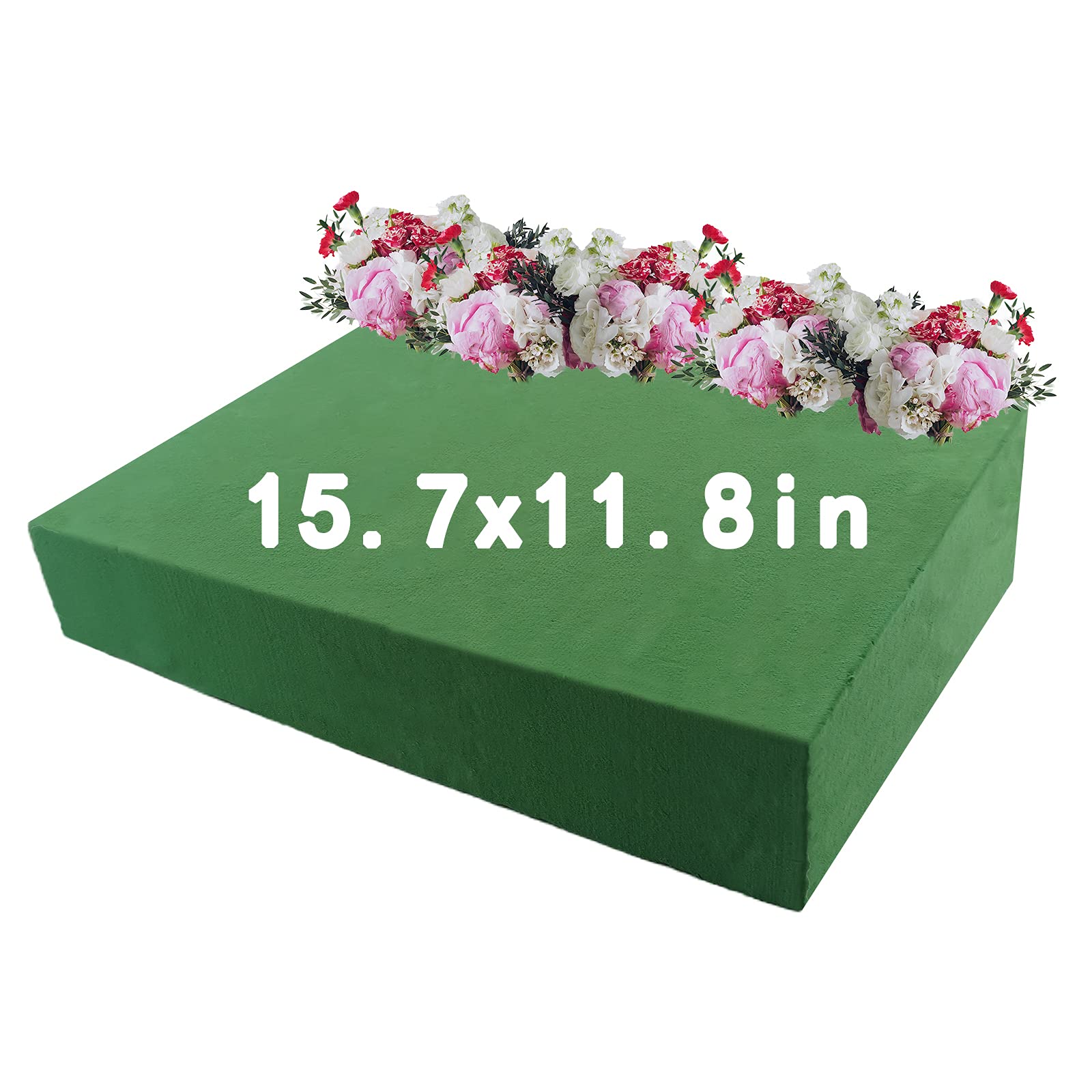 Prashent Dry & Wet Floral Foam Bricks, 15.7 x 11.8'' Large Green