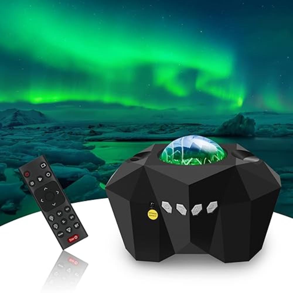 FLITI Aurora Galaxy Projector Light, Star Projector with Music Speaker, Night Light Projector with Moon, Northern Lights Project