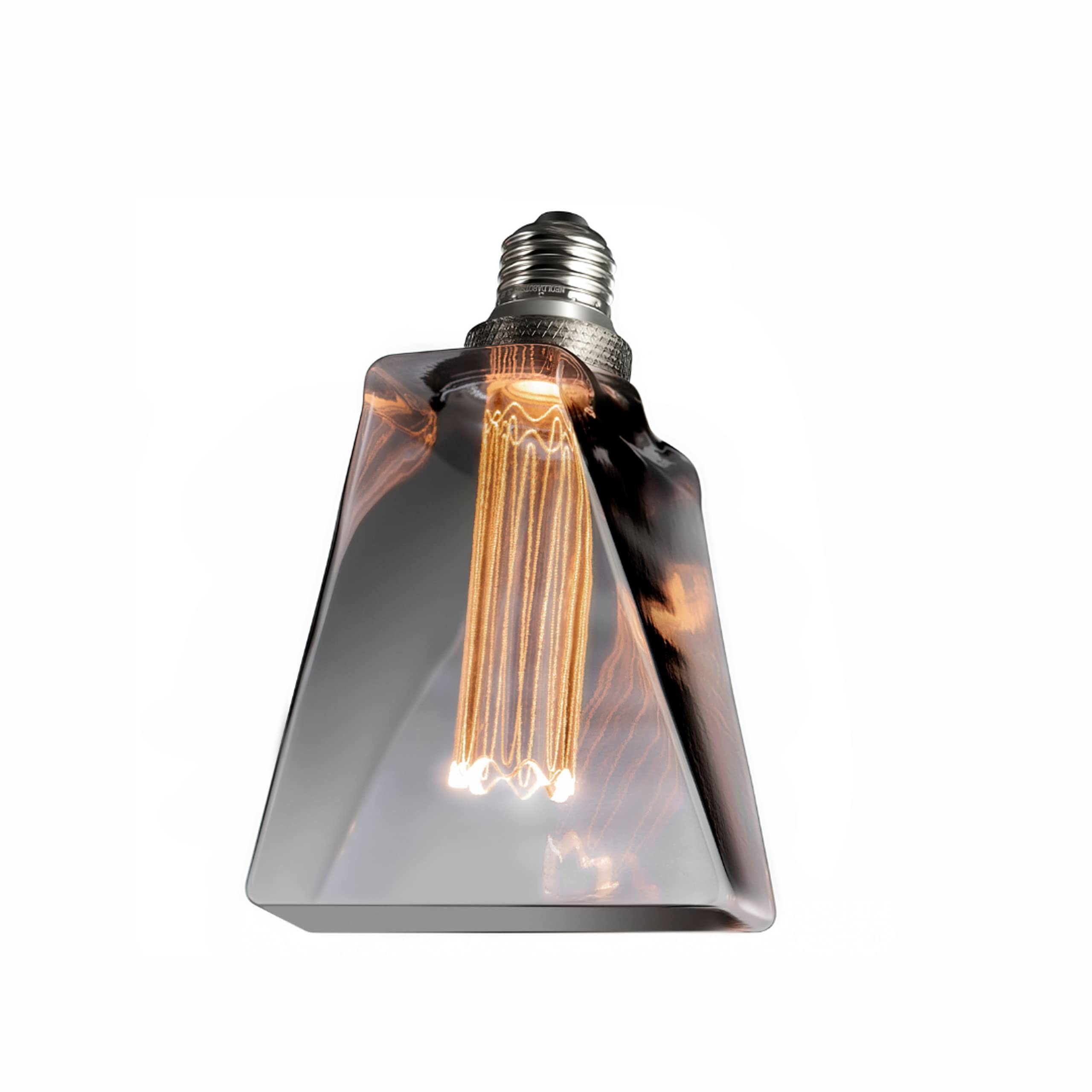 Next Glow Decorative Light Bulb Eq 20W ICE Style Shaped E26 Led Bulb Medium Base, Dimmable, Smoke/Grey Warm Light Bulb 55 Lumen,