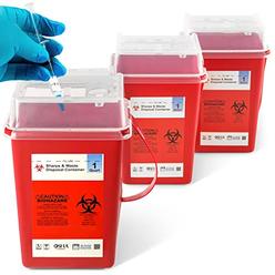 Shop Square Sharps Container, Sharps Containers for Home Use, Needle Disposal Containers, Sharps Disposal Container, Biohazard Containers, S