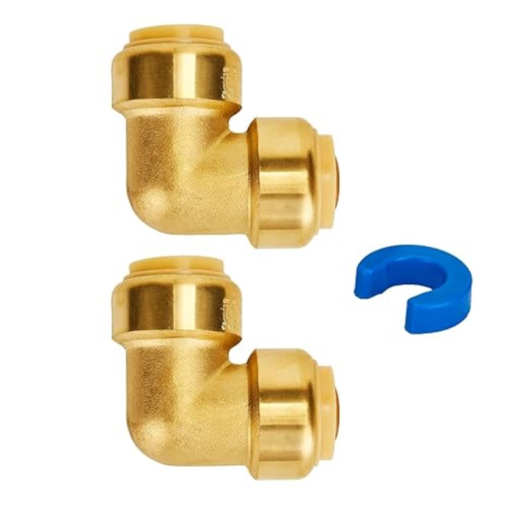 SUNGATOR PEX Elbow, 3/4-Inch Push Fit 90-Degree Plumbing Fitting Pipe ...