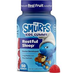 VITABURST The Smurfs 1mg Melatonin Gummies for Kids with Chamomile & Lemon Balm for a Restful Sleep Age 3+ | Non-Habit Forming | Made with
