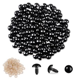 Vanblue 130pcs 16mm Safety Eyes for Amigurumi with Washers Black Safety  Eyes for Crocheting Plastic Crochet Eyes for Stuffed Ani