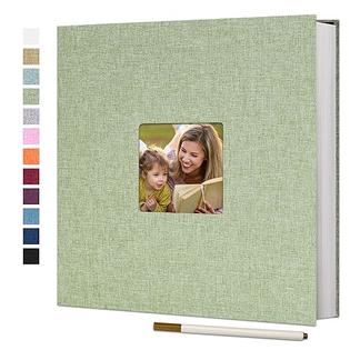 Vienrose Large Photo Album Self Adhesive for 4x6 8x10 10x12 Pictures Linen  Scrapbook Album DIY 60