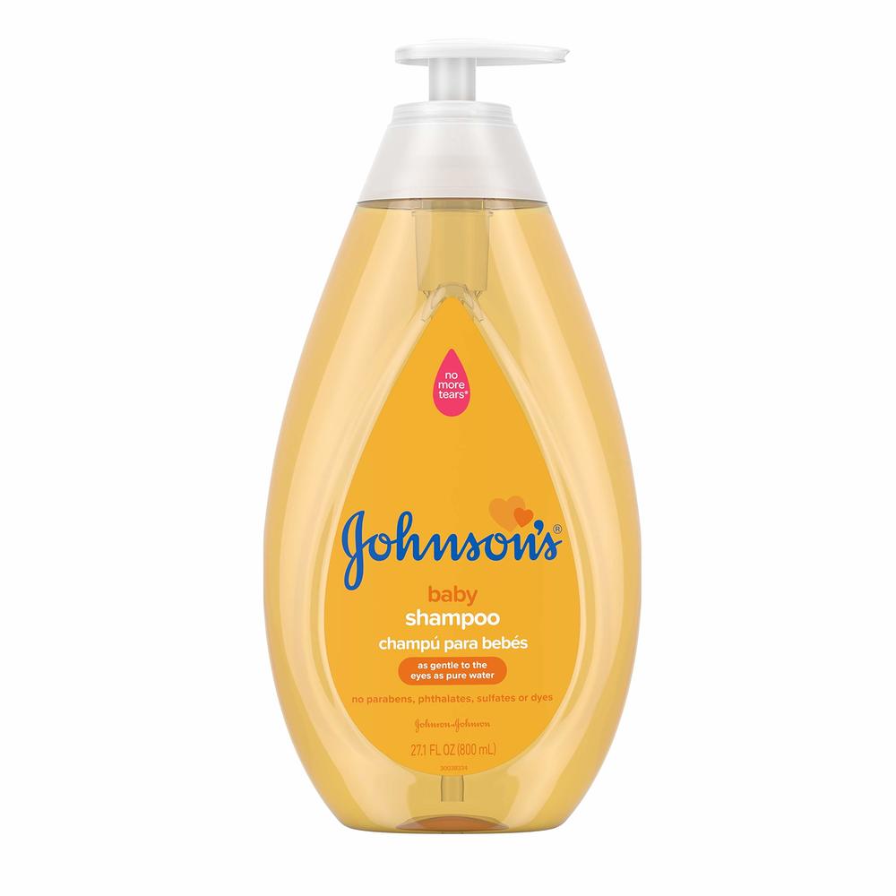 Johnson's Baby Shampoo with Tear-Free Formula, Shampoo for Baby's Delicate Scalp & Skin, Gently Washes Away Dirt & Germs, Parabe
