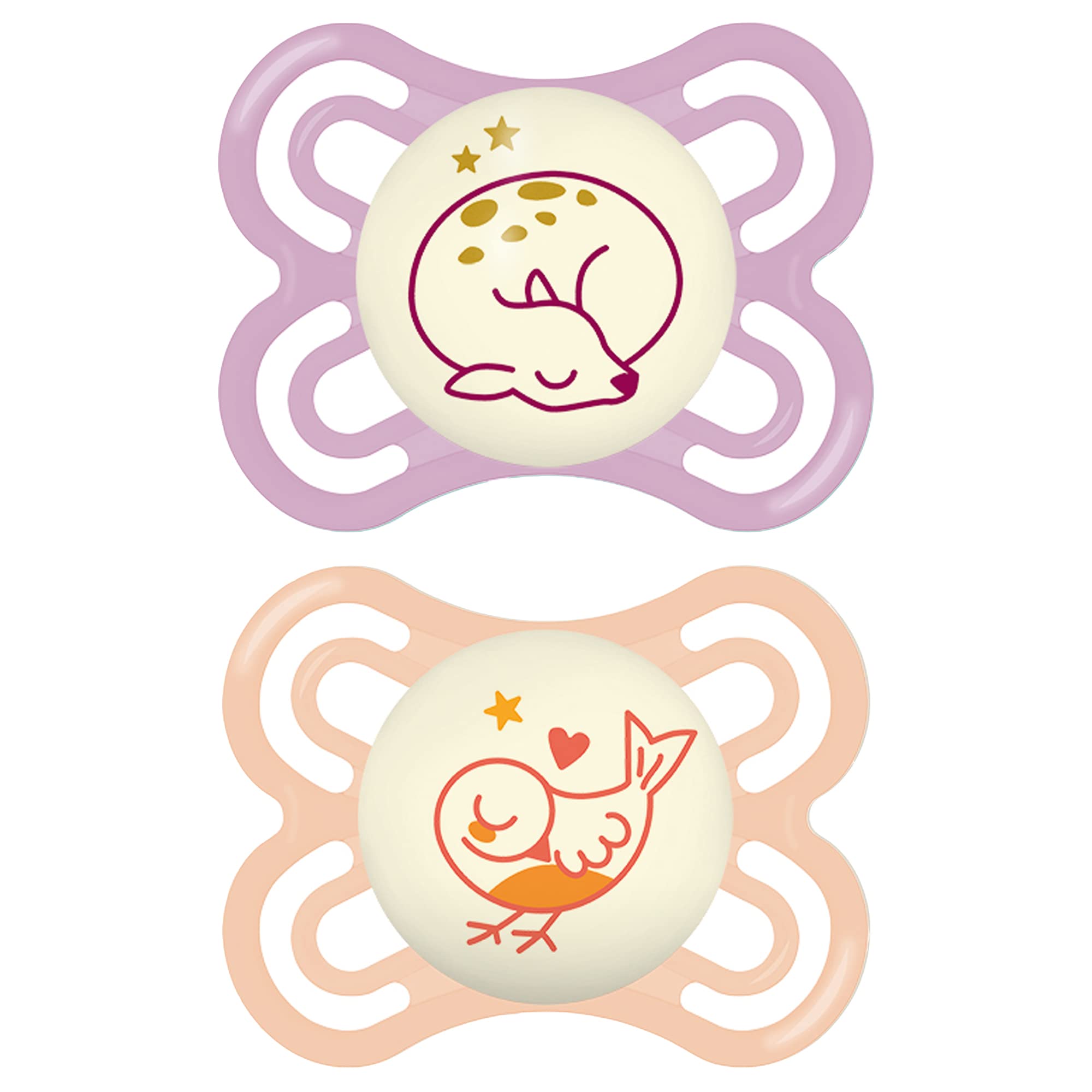 MAM Baby Pacifiers (2-Pack) - Ultra Lightweight For Newborns 0-3 Months