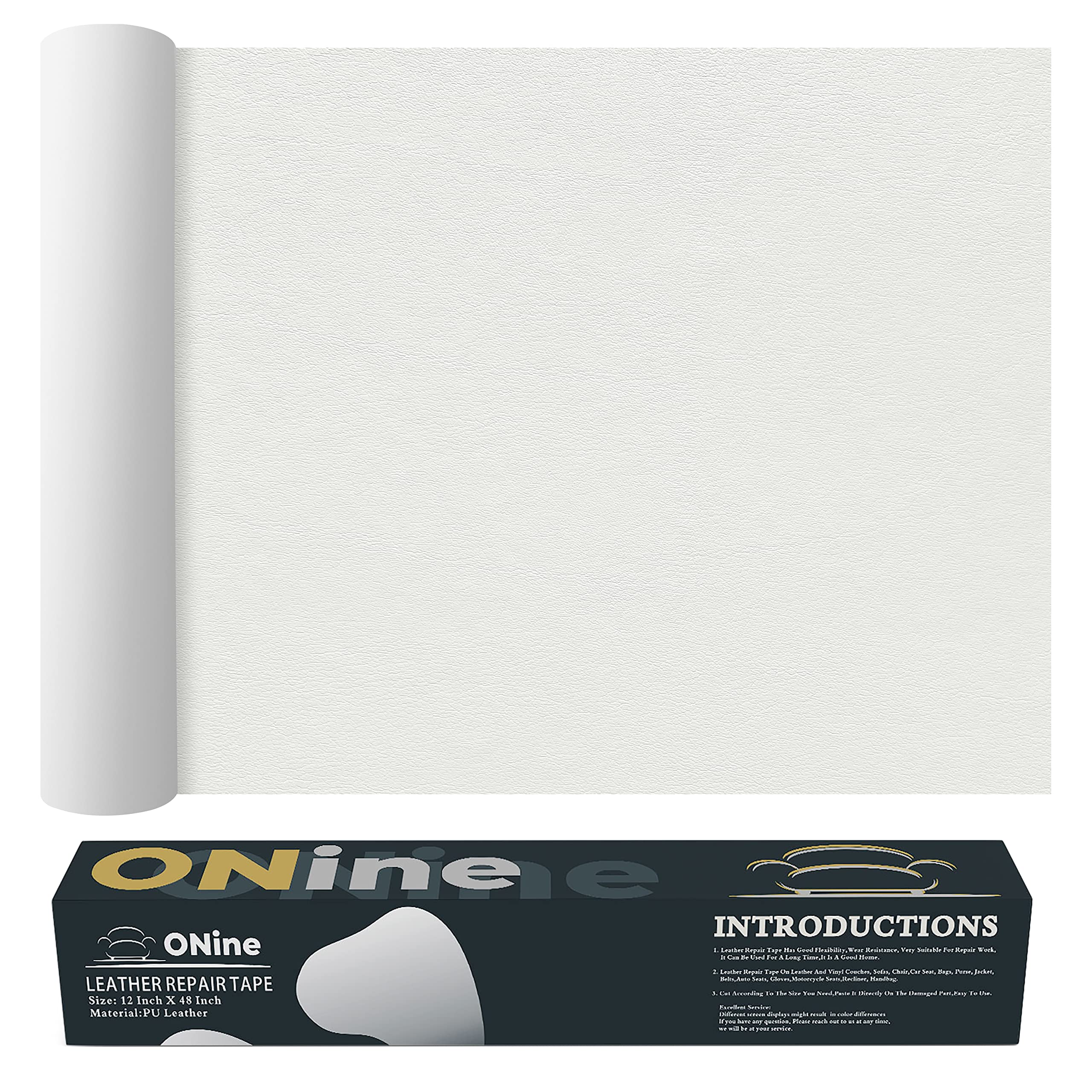 ONine Leather Repair Patch，Leather Repair Tape, 12 x 48 inches