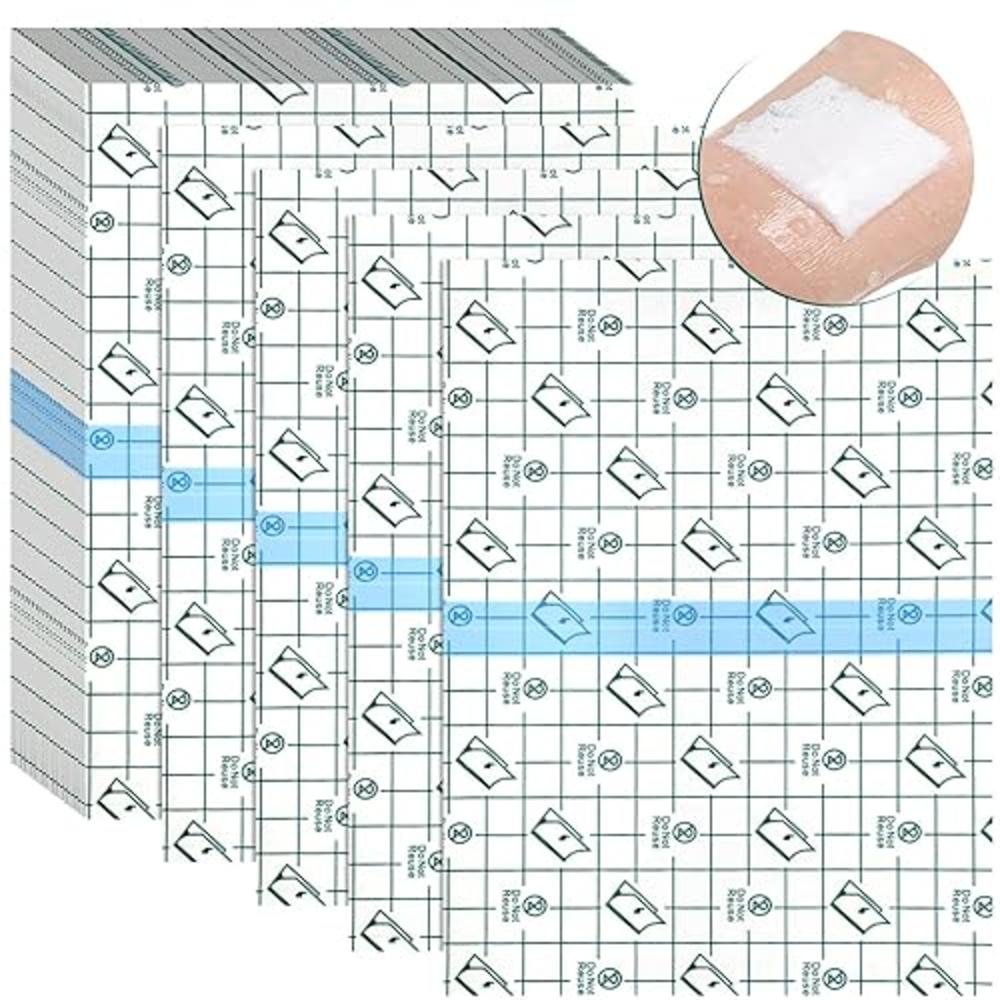 TrelaCo 50 Pieces Shower Waterproof Patch Transparent Stretch Adhesive Bandage Large Shower Protector Cover Shower Waterproof Dressing T