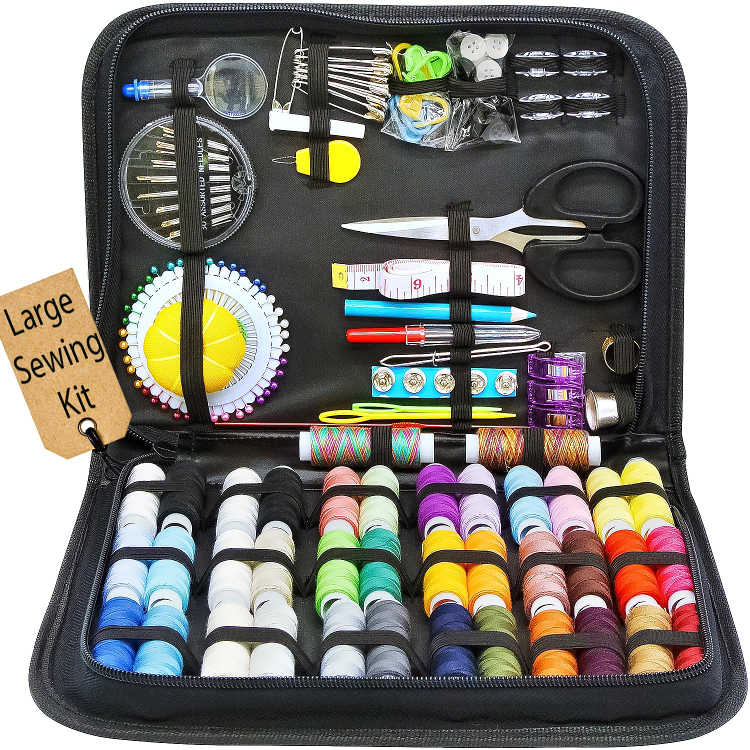 Vellostar Sewing Kit for Adults with Sewing Supplies and Accessories - Hand  Sewing Kit Basic for Small Repairs - Sewing Kit for Beginners