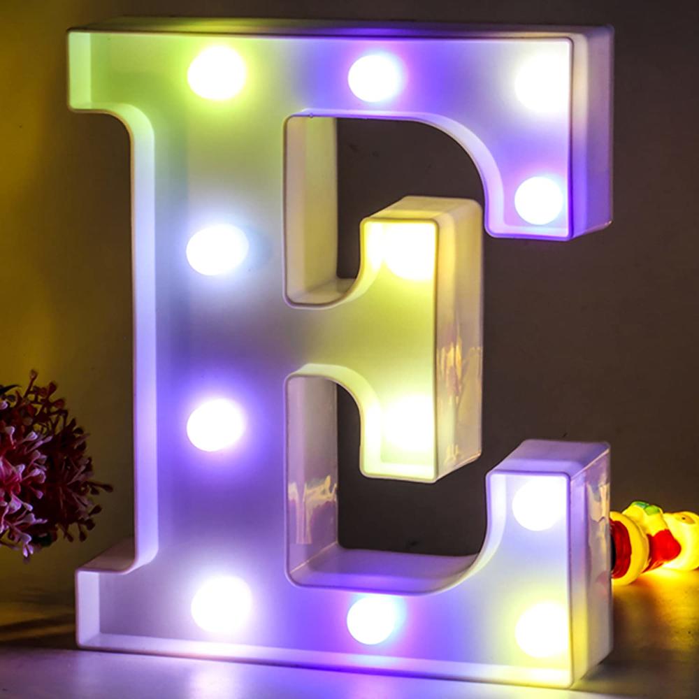Led Letter Generator ENSHUI Marquee Light Up Letters LED Letter Lights Alphabet Battery ...