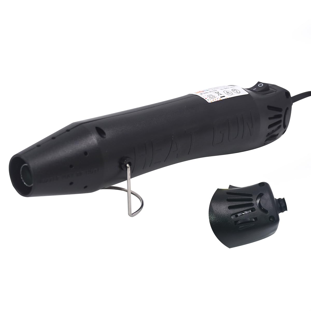 MOFA mofa Resin Heat gun,6.6ft Cable 300W Hot Air Gun for Crafting,Acrylic  Paint Dryer Multi-Purpose Electric Heating Nozzle (Black T
