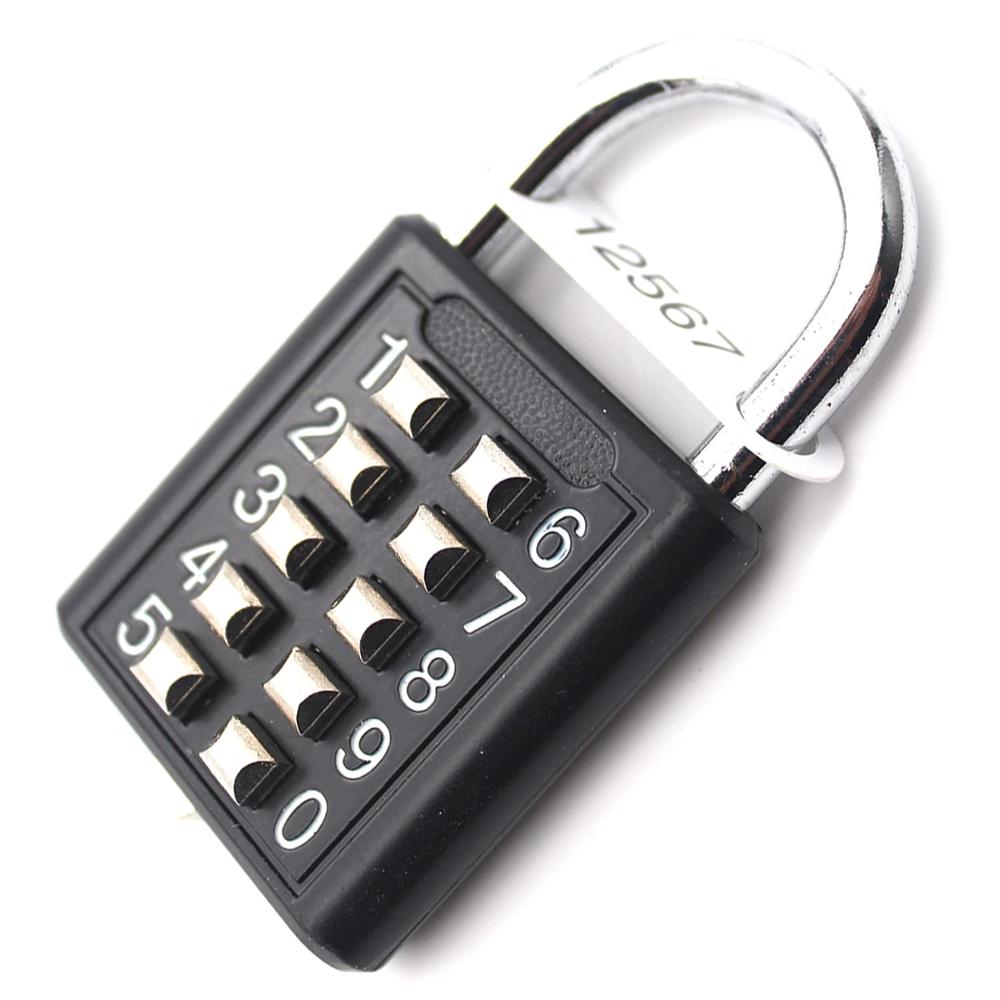 ZENG Padlock - Digits Combination Lock,Button Combination Security Padlock Digital Lock, for Gym or Sports Locker, case, Toolbox, Fen