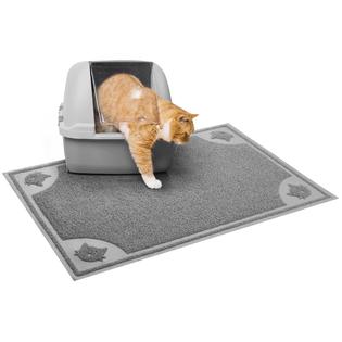 Pen- Large Cat Litter Mat, Gray, Trapping Mat for