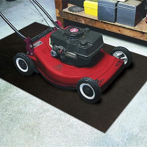 LINLA Premium Absorbent Oil Mat Contains Liquid Garage Floor Mat, Reusable, Washable, Protects Garage Floor or Driveway Surface,