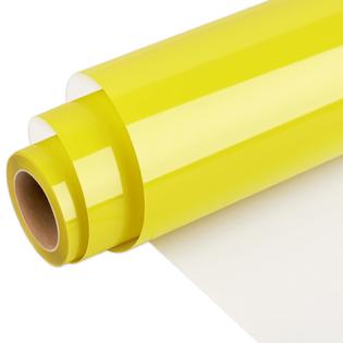 WrapXpert WRAPXPERT Yellow HTV Vinyl Roll-12x12ft Iron On Vinyl for  Tshirts,Lime Yellow Vinyl Heat Transfer Big Roll Easy to Cut and Weed