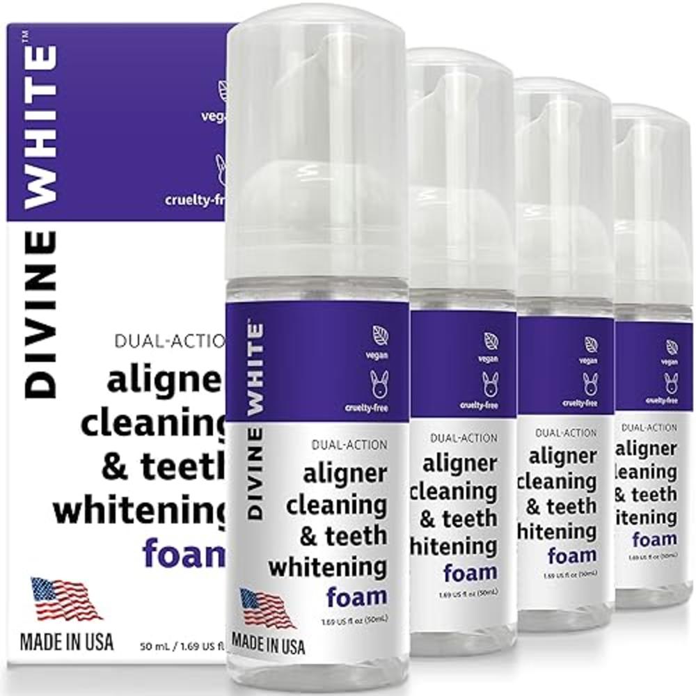 Divine White Dual-Action Stain Removal Aligner/Retainer Cleaner and ...