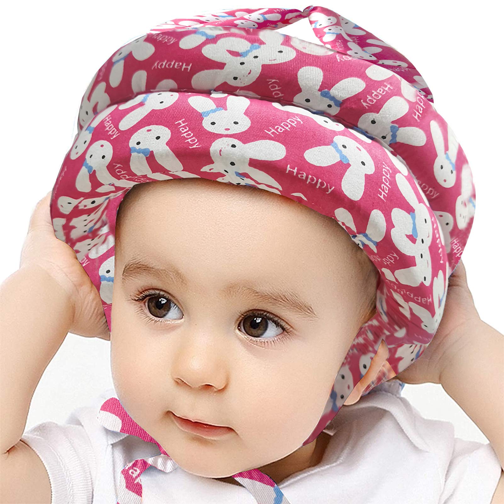 IULONEE Baby Infant Toddler Helmet No Bump Safety Head Cushion Bumper Bonnet Adjustable Protective Cap Child Safety Headguard Ha