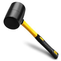 LEGLO Rubber Mallet Hammer Wood Tools Woodworking - 24 Oz Camping Hammer Handle Soft Blow Mallet Hammer Rubber - Small Hammers For Cra