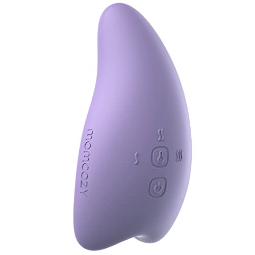 Momcozy Warming Lactation Massager 2-in-1, Soft Breast Massager for Breastfeeding, Heat + Vibration Adjustable for Clogged Ducts