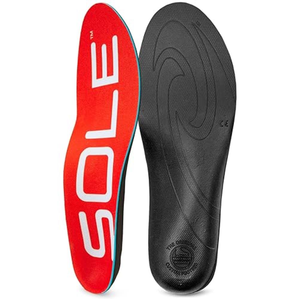 SOLE Active Medium - Plantar Fasciitis Relief Arch Support Insoles - Orthotic Shoe Inserts - Men's Size 6/Women's Size 8