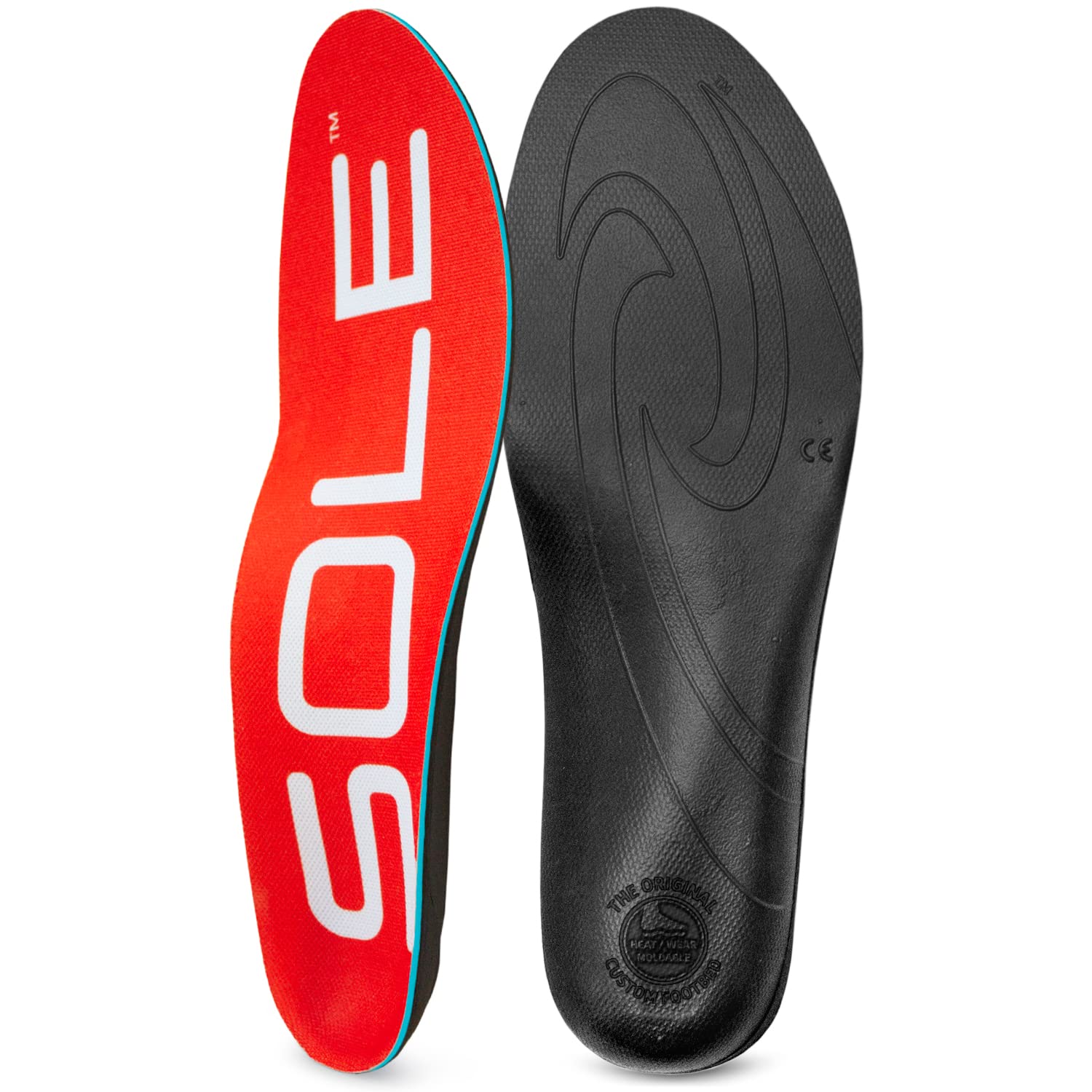 SOLE Active Medium - Plantar Fasciitis Relief Arch Support Insoles - Orthotic Shoe Inserts - Men's Size 6/Women's Size 8