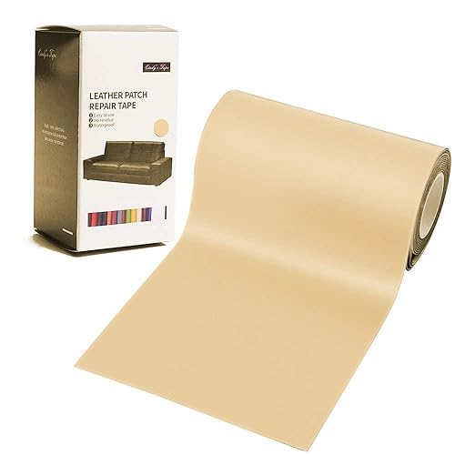 Cindy's Tape LE Leather Repair Patch Tape Beige 4 x 60 inch Self Adhesive Leather  Repair Tape for Furniture, Car Seats, Couch, Sofa, Office Chai