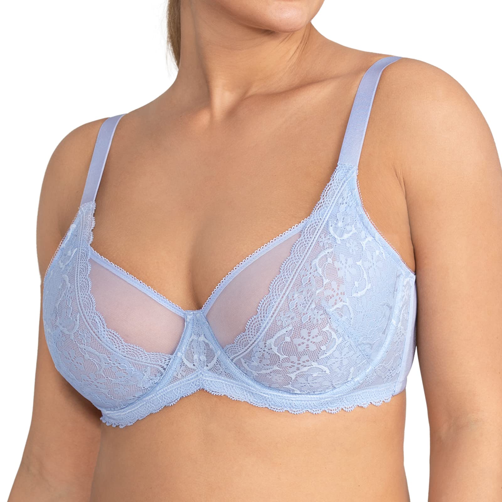 HSIA Minimizer Bras for Women Full Coverage, Non-Padded Lace