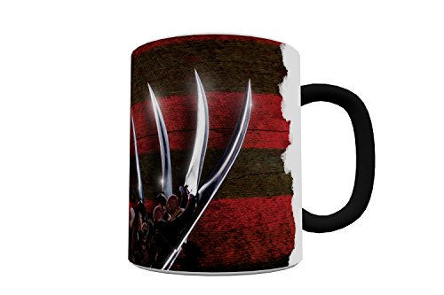 Morphing Mugs Nightmare on Elm Street (Glove and Shirt) Ceramic Mug, Black