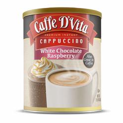 Caffe D'Vita Caffe D?Vita White Chocolate Rasberry Cappuccino Mix - Instant Cappuccino Mix, Gluten Free, No Cholesterol, No Hydrogenated Oils